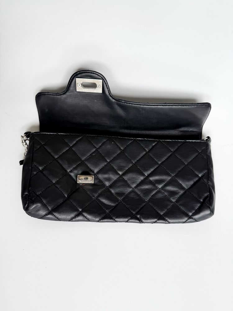 Czarna pikowana kopertówka Bershka – Chanel vibe, Y2K, coquette