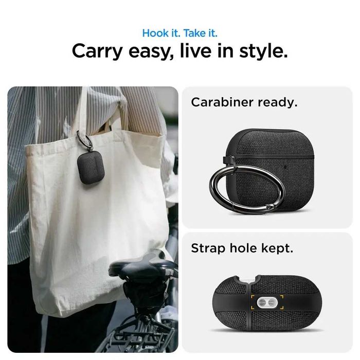 Чехол Spigen Urban Fit для Apple AirPods Pro 3 Black