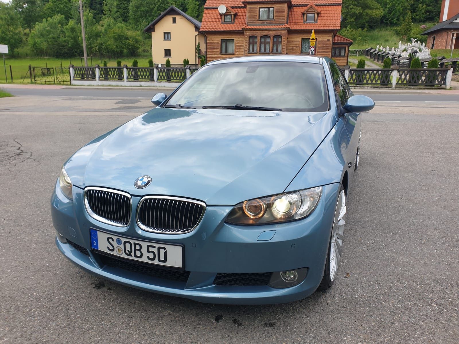 BMW E92 320i COUPE Oryginalny Lakier ATLANTIK BLAU 123000km przebiegu!