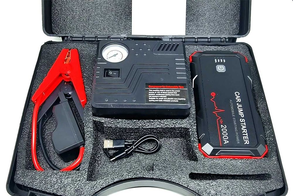 Booster Arranque Baterias 12V  2000A Power Bank USB/20.000mAh (NOVO)