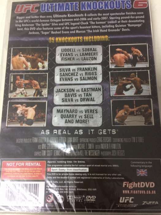 Dvd UFC Ultimate Knockouts 6