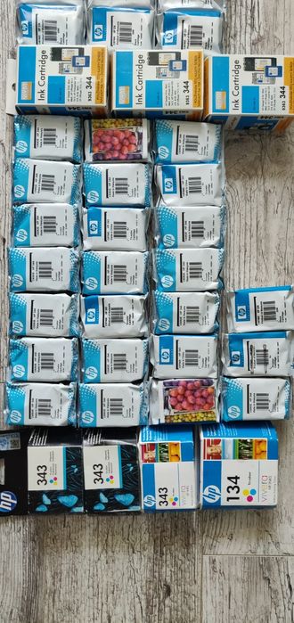 HP 343 344 337 338 картридж принтер цветной чёрно-белый