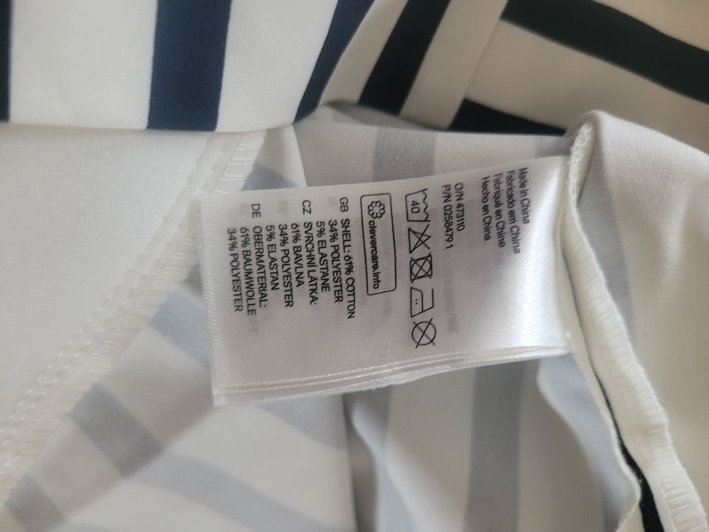 Dopasowana obcisła sukienka w paski mini H&M