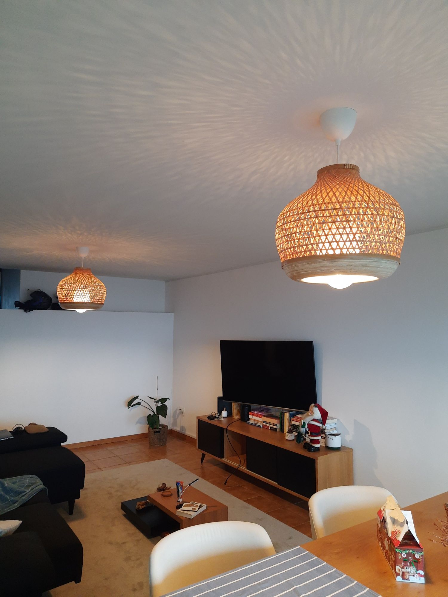 Candeeiro suspenso bambu ikea MISTERHULT
