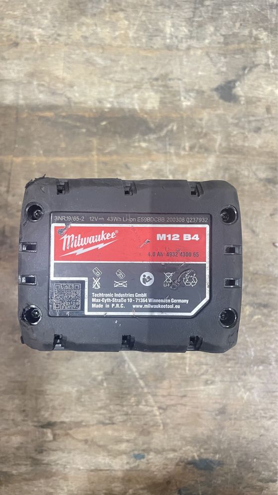 Bateria Milwaukee M12 4Ah