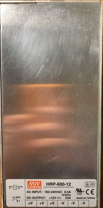Блок питания. HRP-600-12 Mean Well 636 Вт, 12 В, 53 А