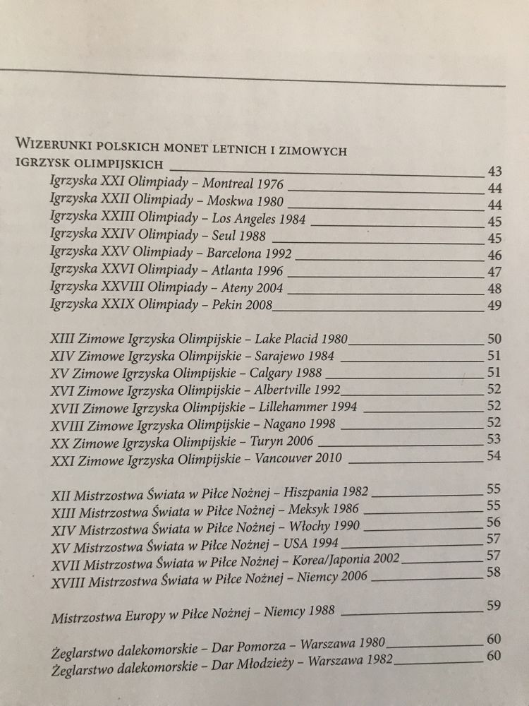 Polskie Monety Olimpijskie - Zdzisław Czaplicki /numizmatyka/