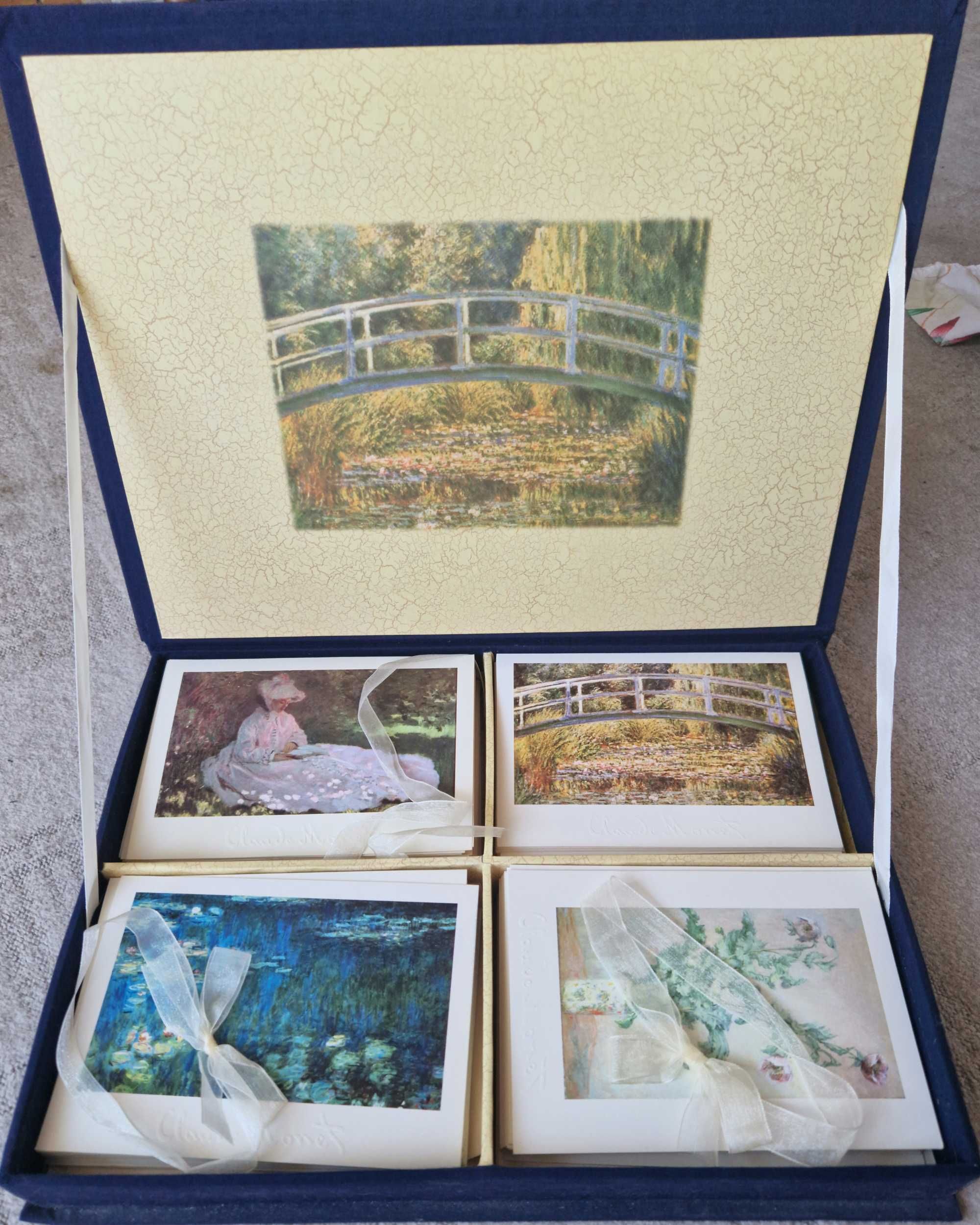 Четыре вида открыток репродукции Клод Моне Claude Monet Art Works.