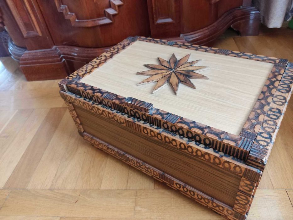 skrzynia kufer szkatułka rękodzieło