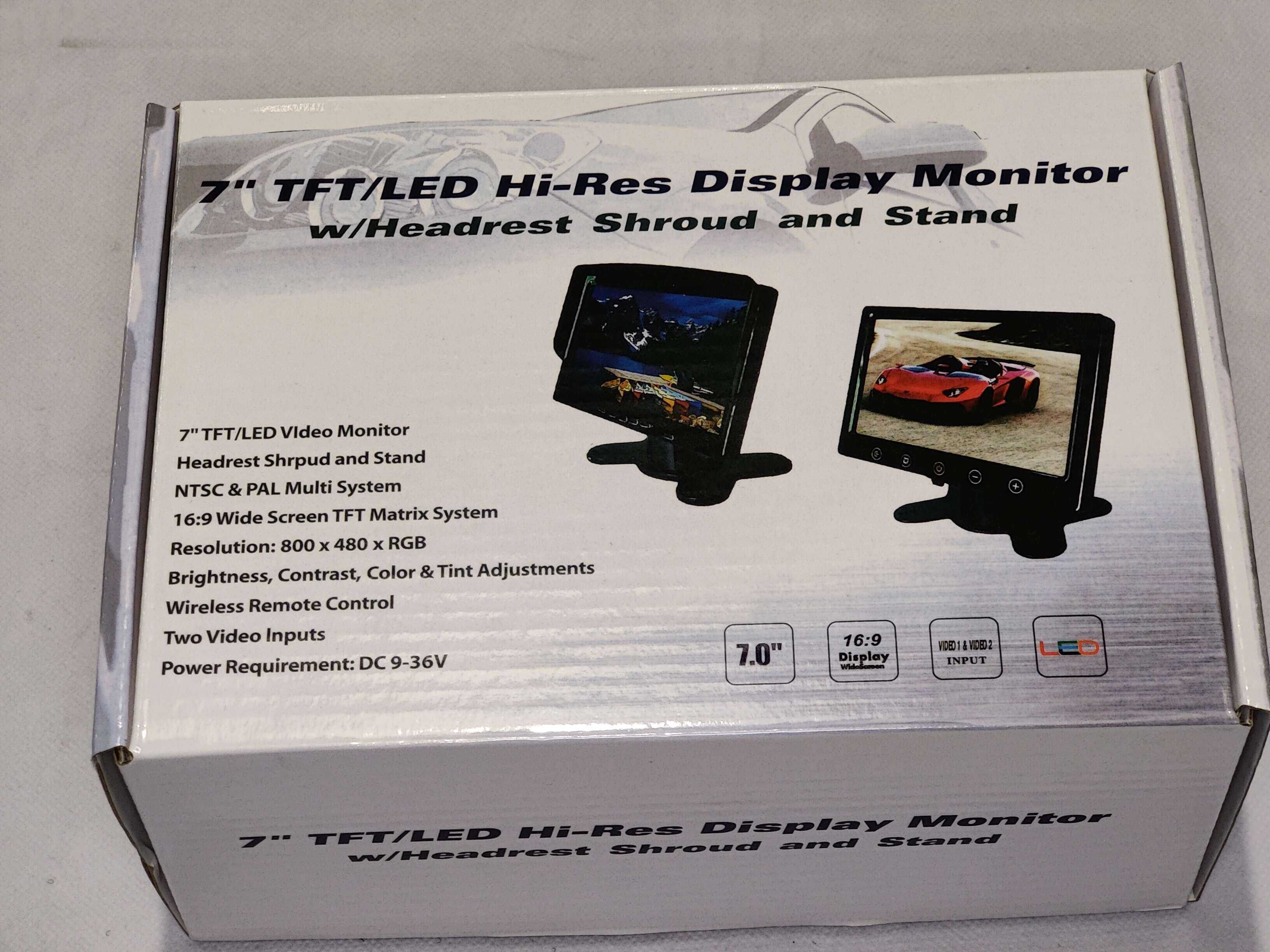 Monitor LCD de Estacionamento com 7 polegadas + câmara incluída