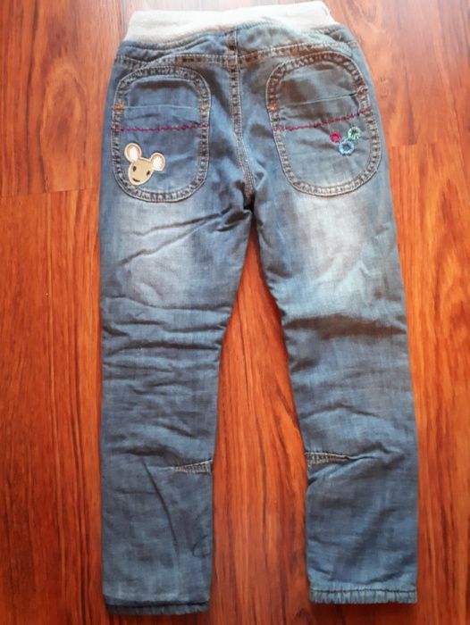 Spodnie jeansowe ocieplane Zara 5-6lat