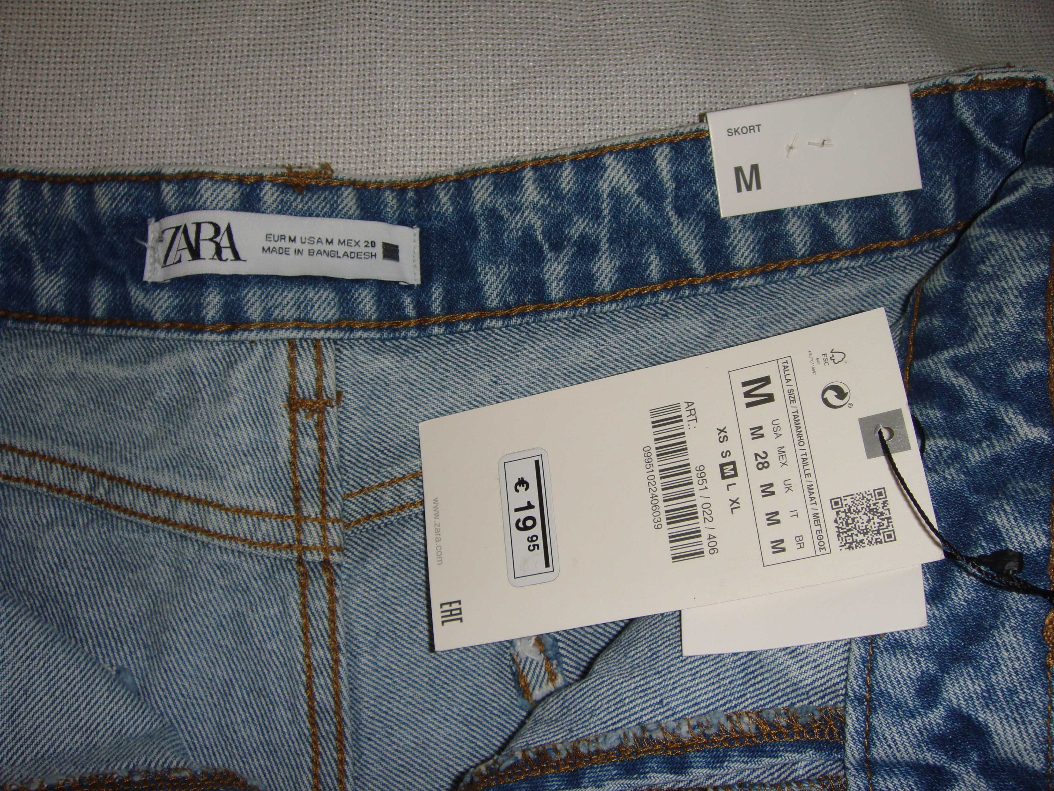 Новые женские джинсовые шорты скорты ZARA SKORT ЗАРА наш 44-46 M/L