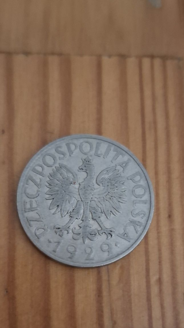 Moneta 1zł z 1929 roku