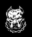 BULDOG  - 20cm x 15cm - naklejka na auto quad ścianę laptop
