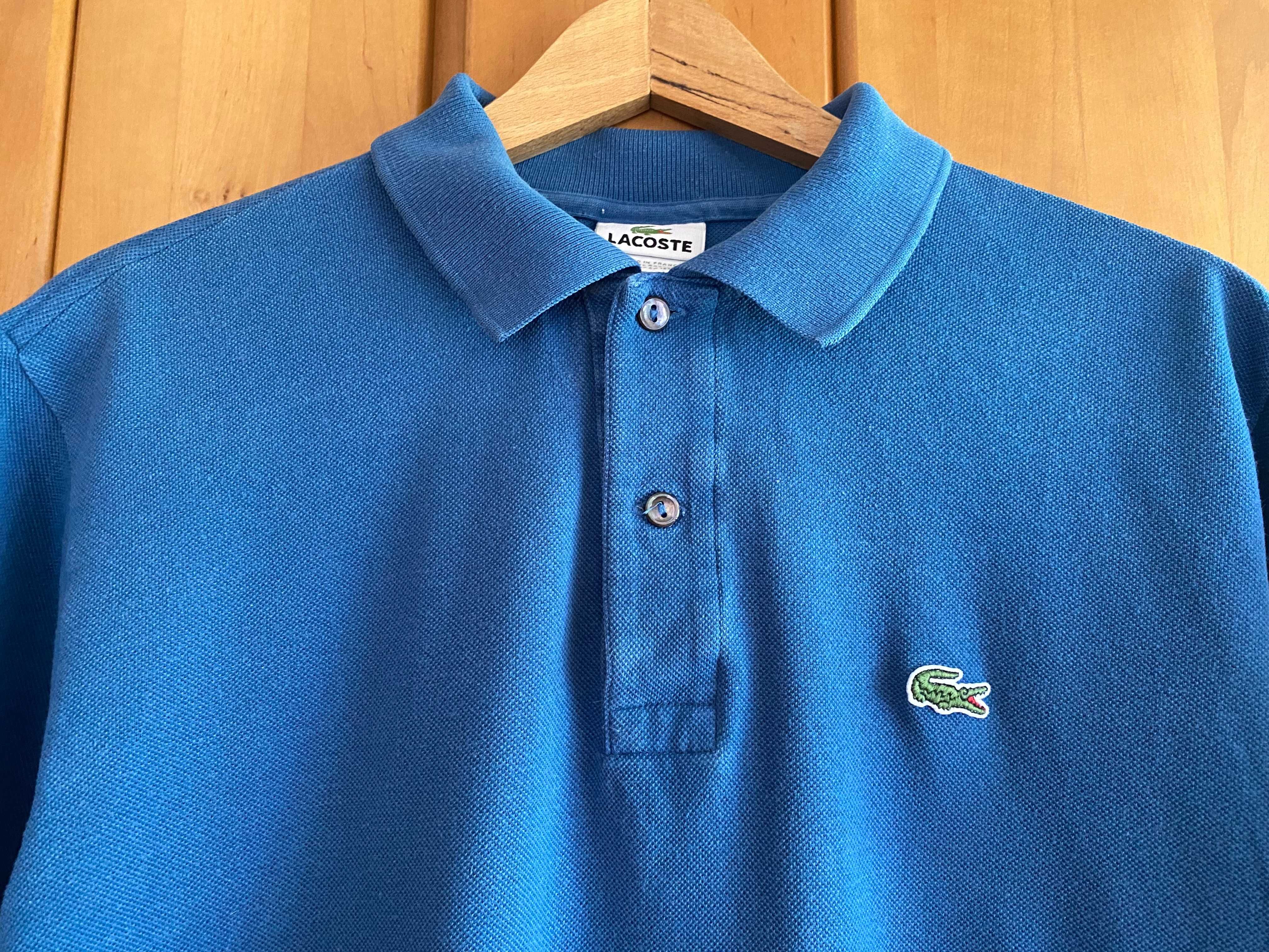 Niebieska koszulka Lacoste S