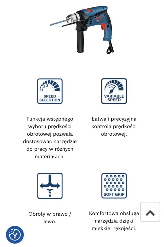 Wiertarka udarowa Bosch GSB 13 RE