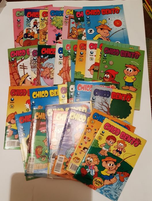 BD Cebolinha, Cascão, Magali, Chico Bento, Mónica anos 90