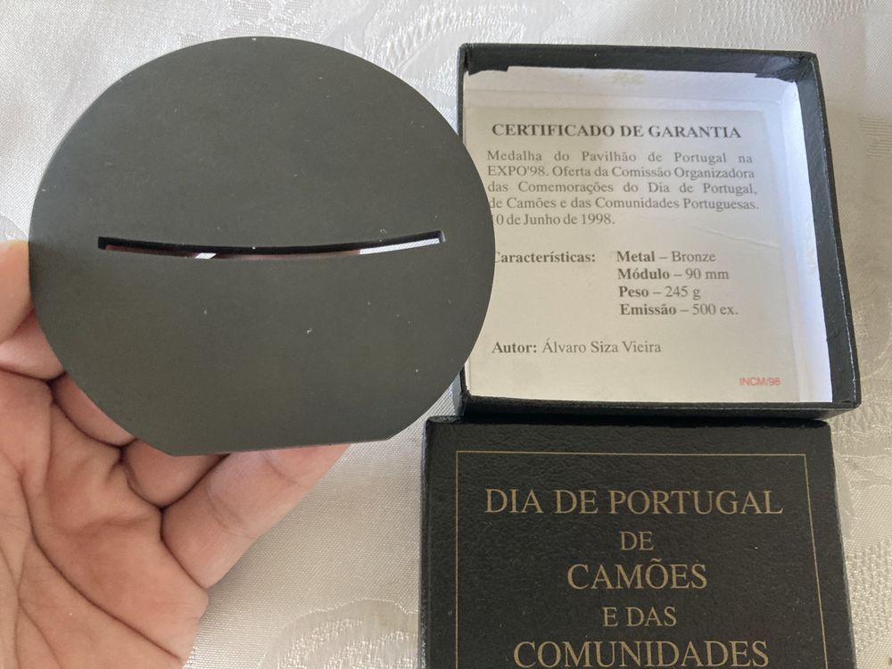 Medalha Siza Vieira - Pavilhão de Portugal - Expo 98