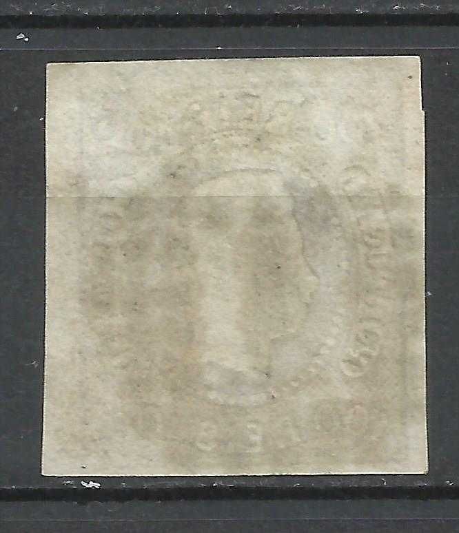 Selos portugueses - 1 selo 100 Reis D. Luís I, não denteado, 1866–1867
