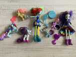 My little Pony Equestria Girls Rock Rainbow Dash & Rarity z kucykami