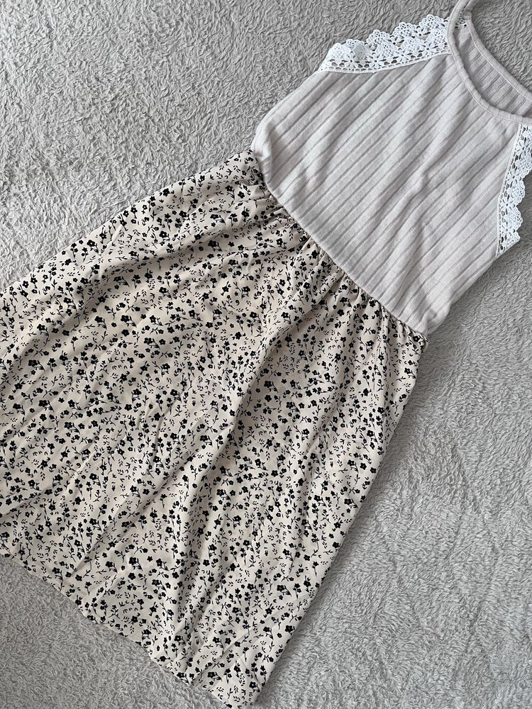 Śliczna letnia sukienka na ramiączkach boho r.L r.40 lato