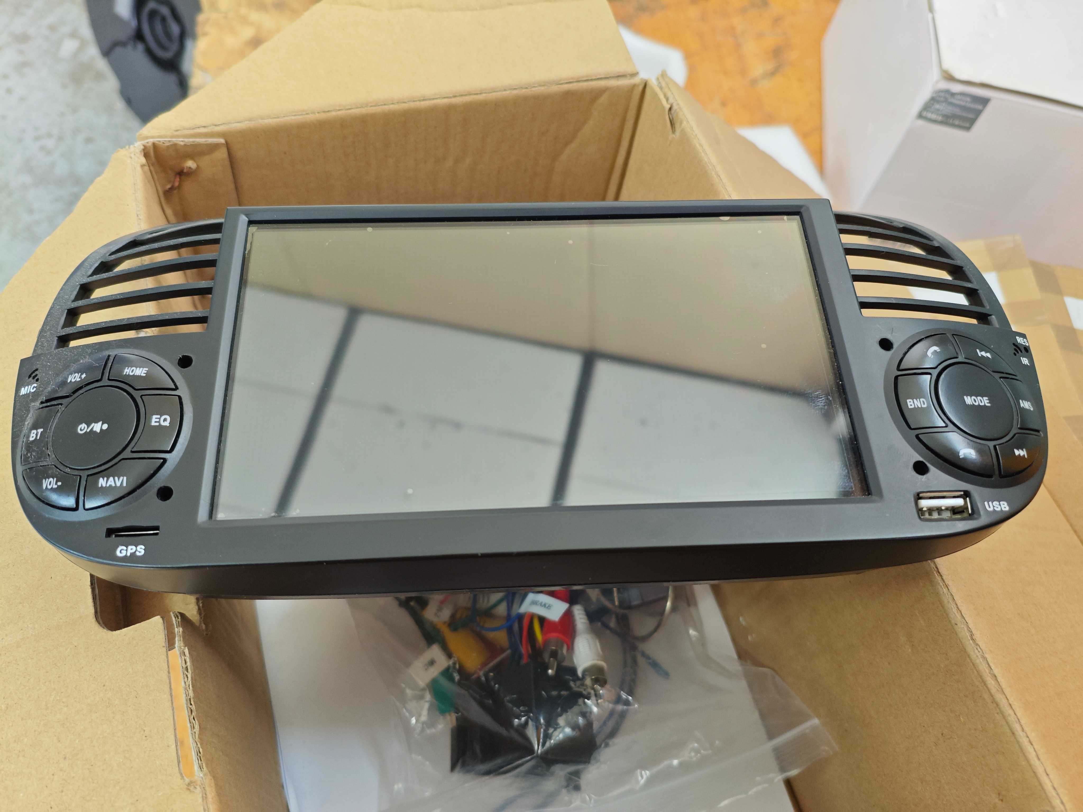 Radio Android Fiat 500 Dotykowy wyświetlacz BT USB