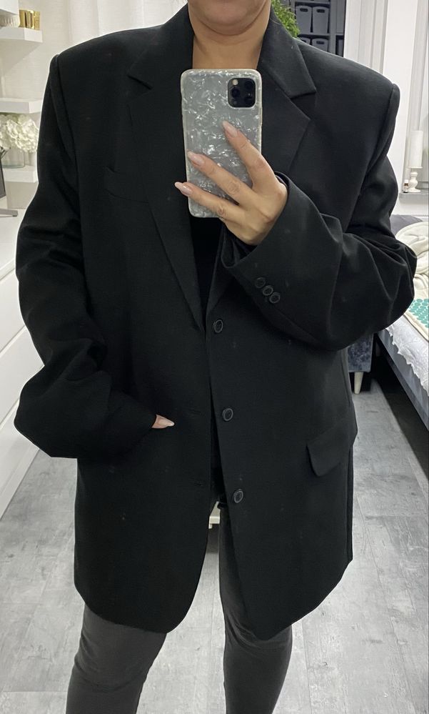 Czarna marynarka oversize xl-xxxl przeskalowana męska