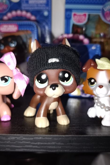 czapka dla lps doga niemieckiego ubranko beanie littlest pet shop