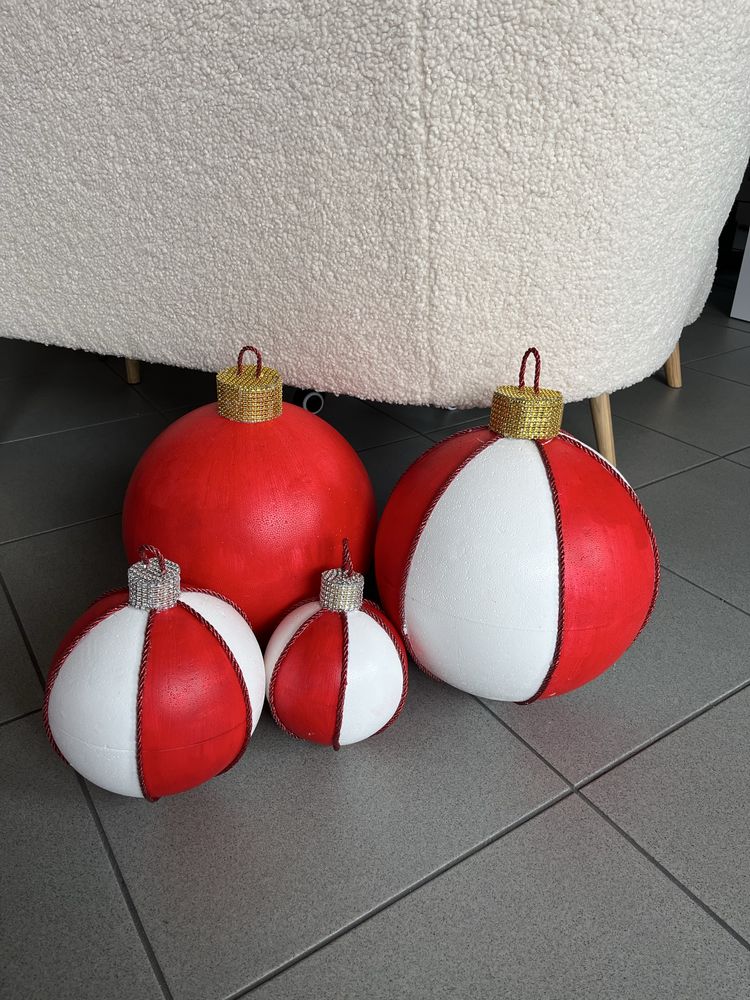 Bombki swiąteczne 50 cm rekwizyty do sesji zdjęciowych, ozdoby
