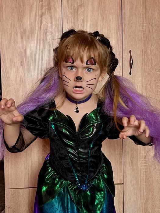 сукня на хеловін плаття на хелоуін костюм відьма королева