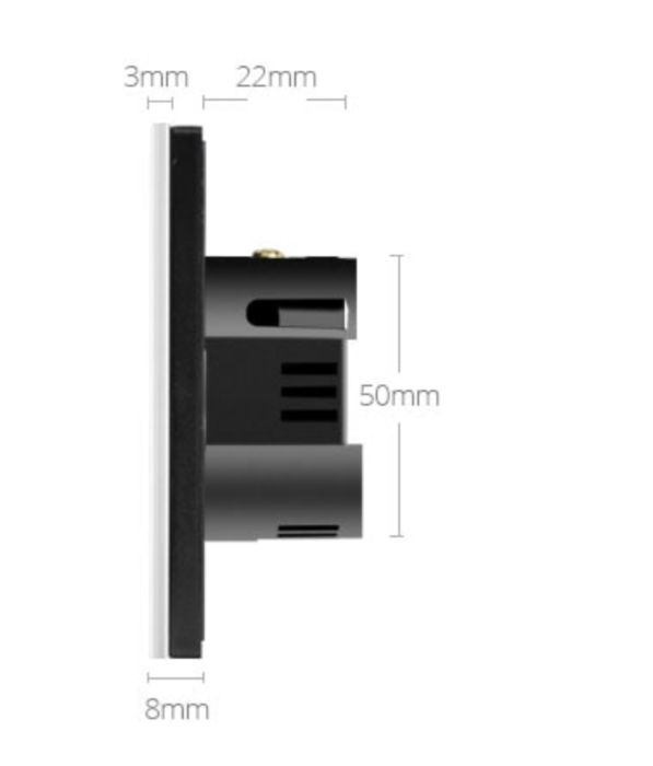 Interruptor Duplo WIFI HOMEKIT IOS Touch