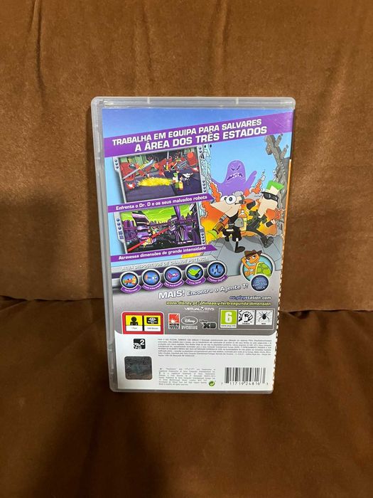 Jogo PSP Phineas e Ferb Através da 2a Dimensão