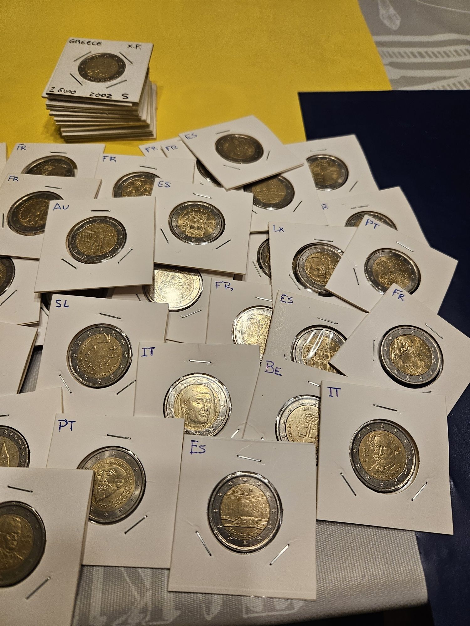 Lote de moedas de 2€ comemorativas circuladas