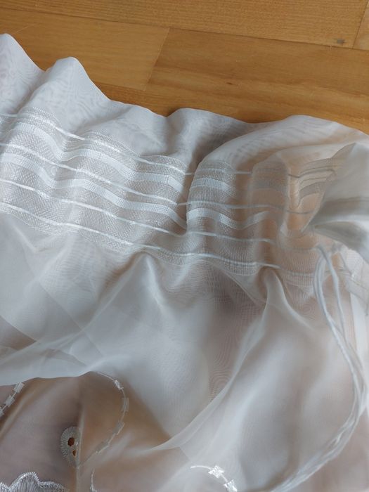 Firanka  woal haftowana