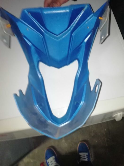 Peças farol da frente negat azul