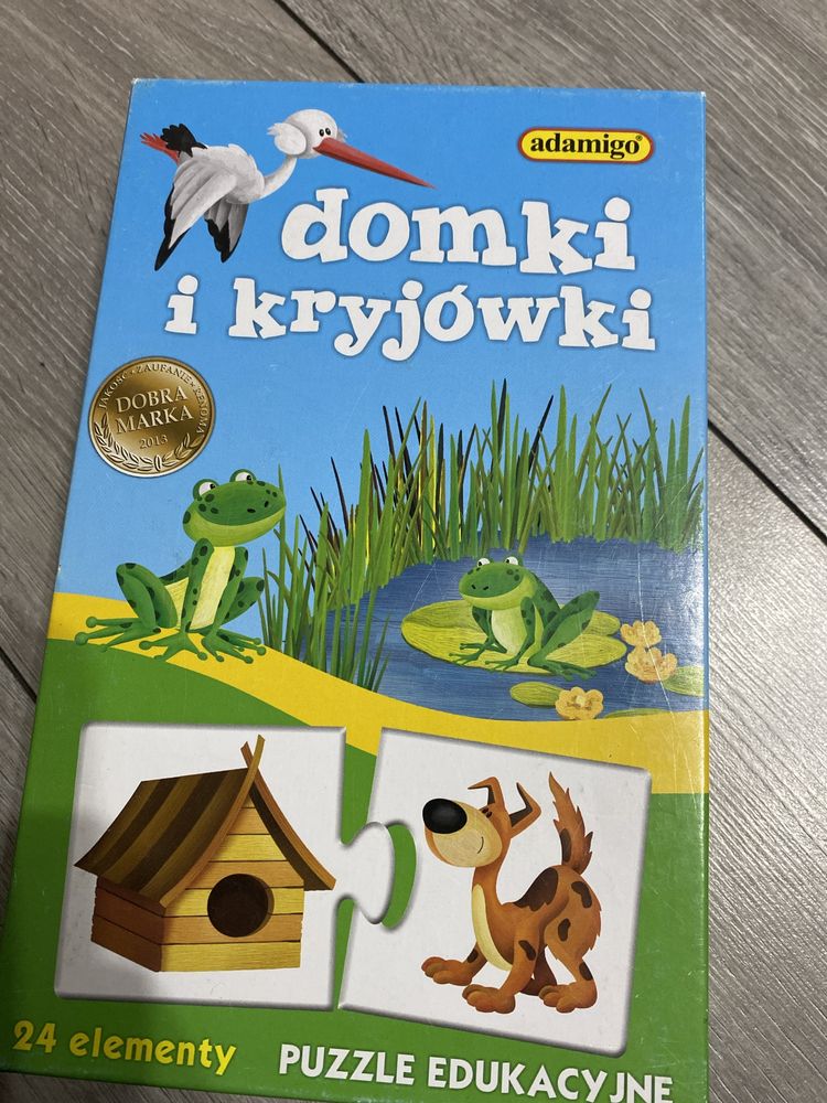 Puzzle Adamingo domki i kryjowki edukacyjne