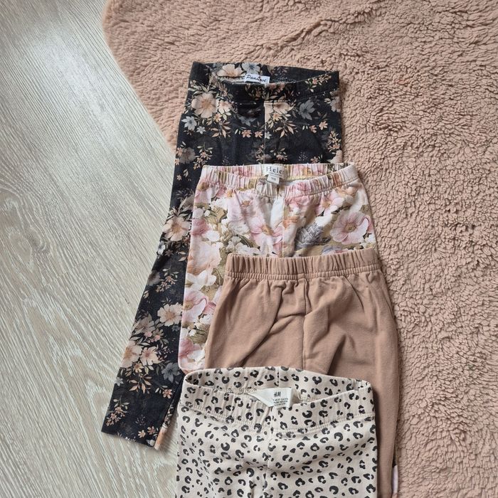 Zestaw leginsy dla dziewczynki roz 98 helen, h&m , inne