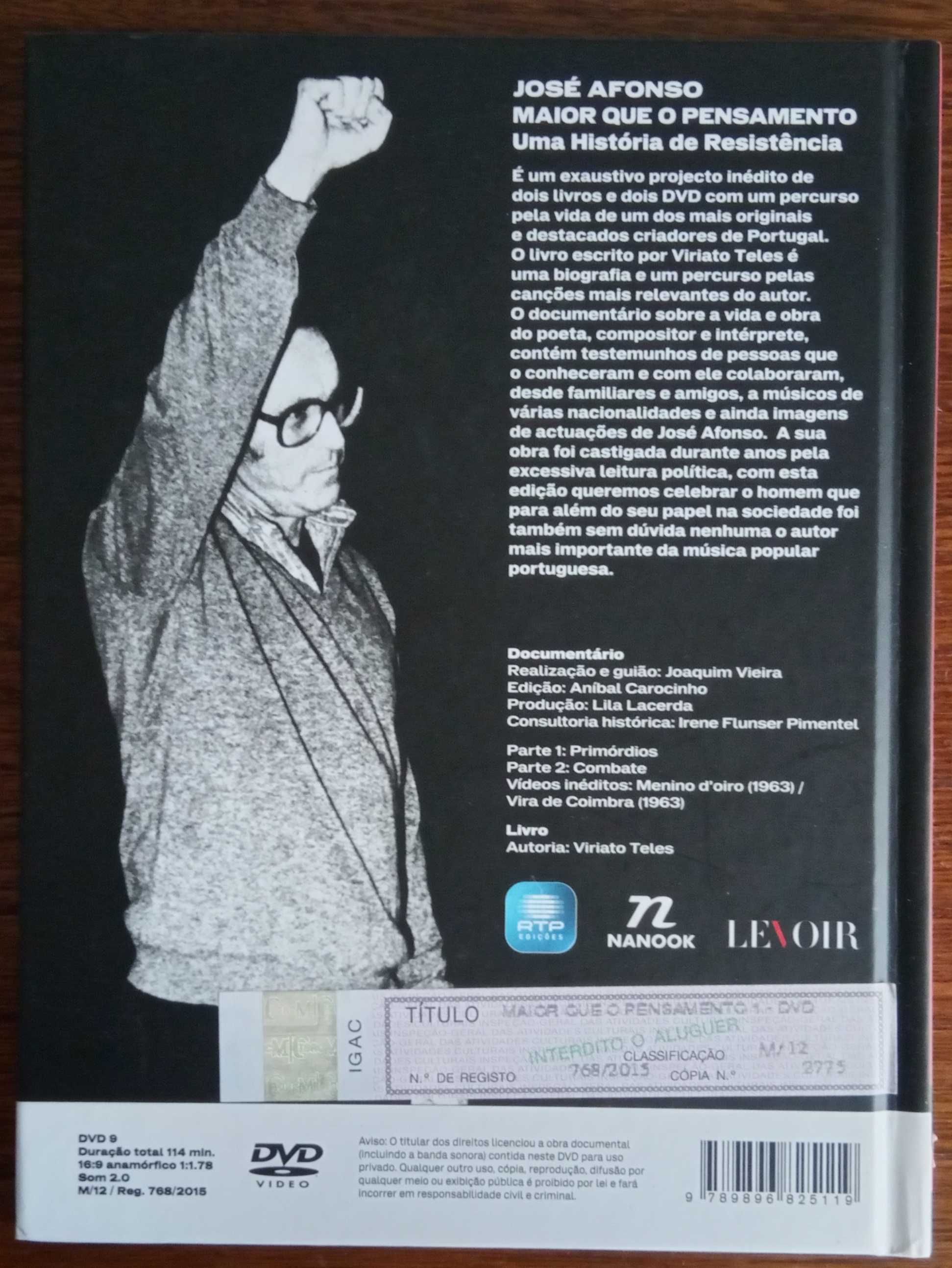 José Afonso	- - - - -		Maior Que o Pensamento - 1	- - - - -	DVD