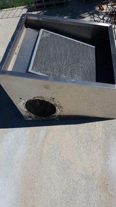 Hotte em aço inox. Campanula. Exaustor