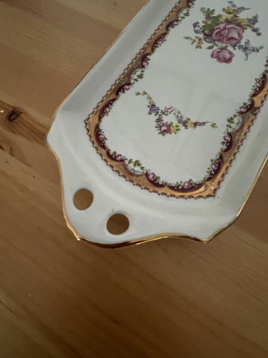 Tabuleiro de chá porcelana limoges