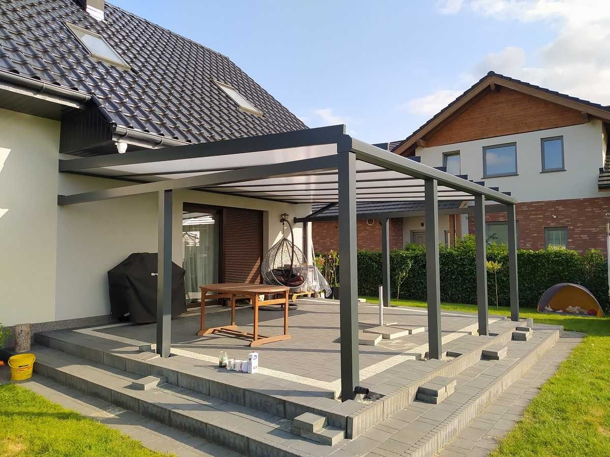Zadaszenie tarasu aluminiowe, pergola, altana, poliwęglan, szkło