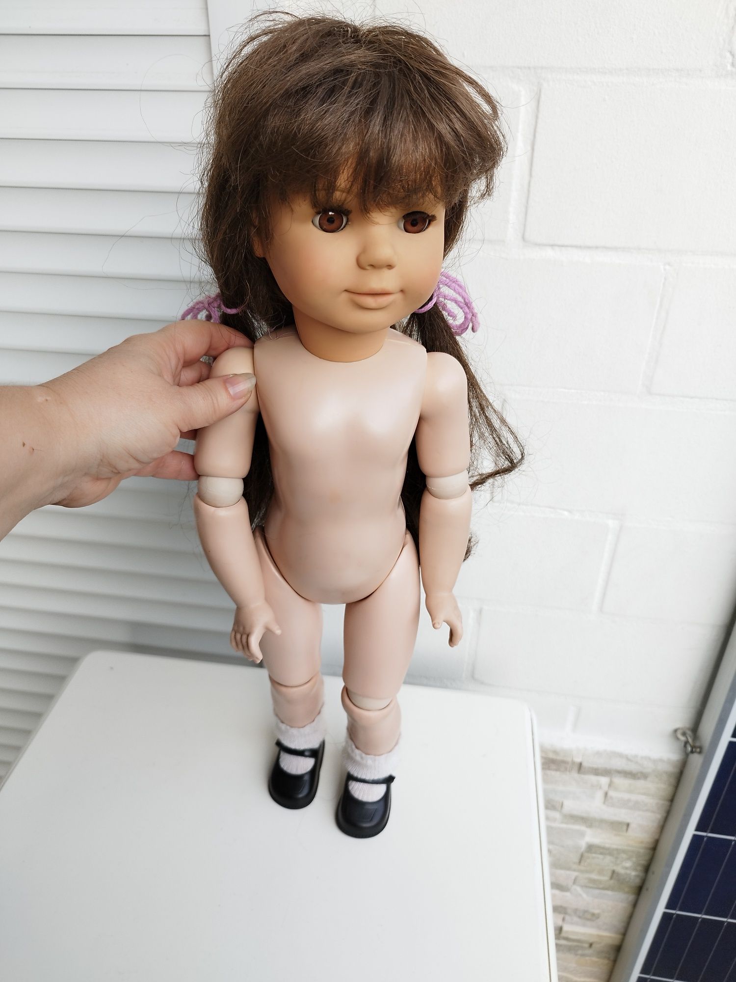 Винтажная шарнирная  кукла 50 см Engel puppe