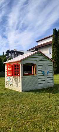 Domek ogrodowy plastikoww podwórkowy chatka dla dzieci mebel ze stolik