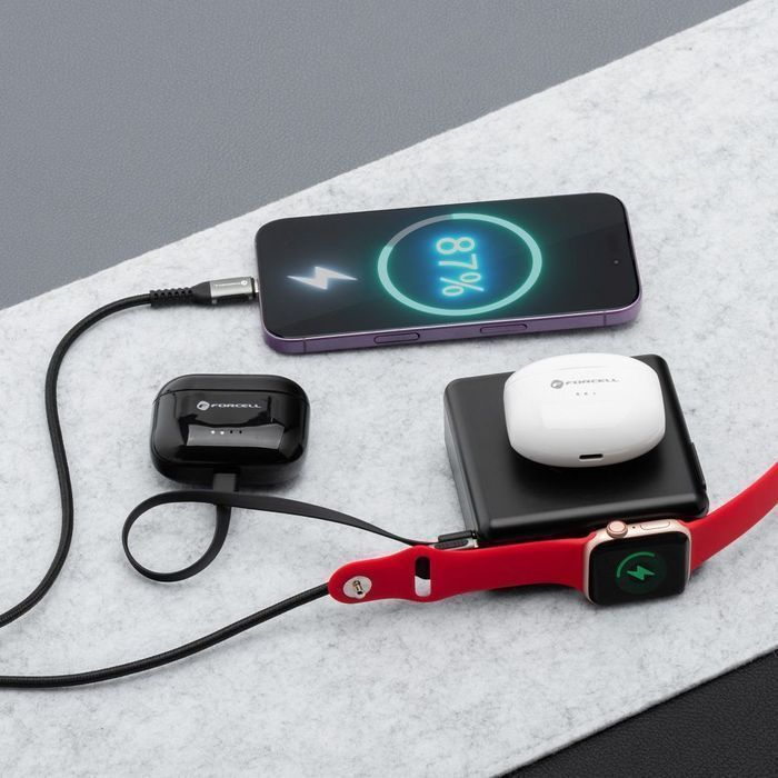 Wielofunkcyjna ładowarka Forcell F-Energy 6w1 USB A + USB C PD 45W +