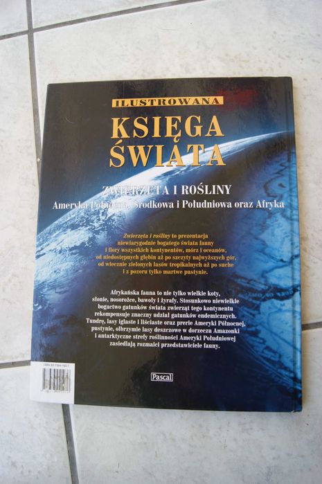 Ilustrowana "Księga świata".Zwierzeta i rośliny,Ameryka Płn.,Płd., Afr