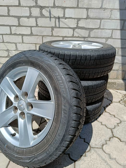 Резина 205/60 R16 Bridgestone Blizzak Revo GZ зима+ диски лит Lancer X