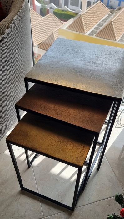 Conjunto de 3 mesas de apoio - kare design