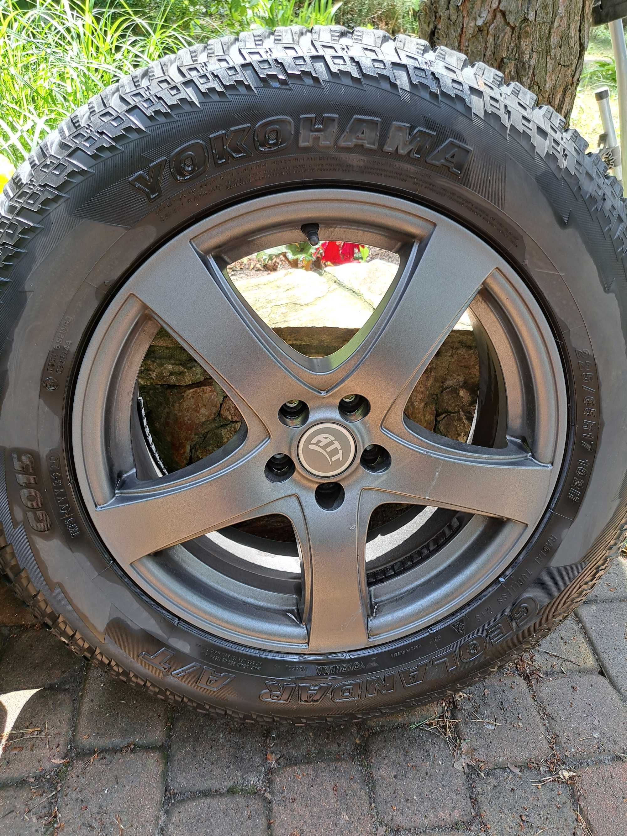 5 szt Felgi ATT R17 i opony Yokohama Geolandar a/t g015 r17 dla Subaru