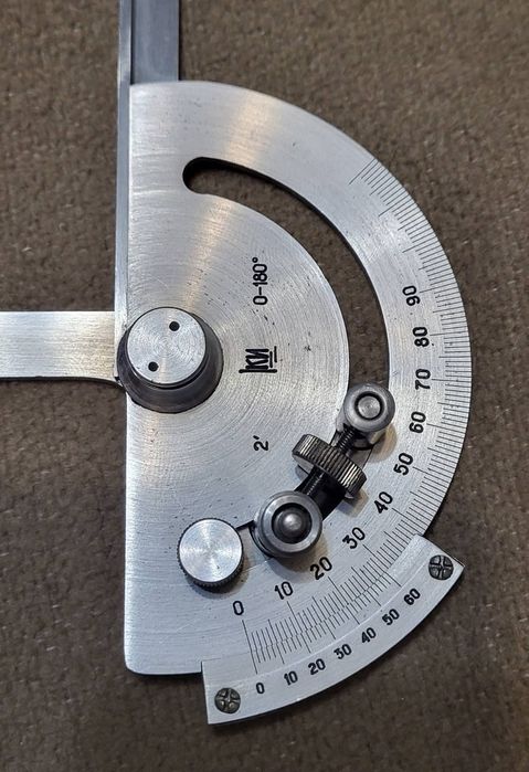 Кутомір з ноніусом типу 1-5 механічний угломер механический с нониусом
