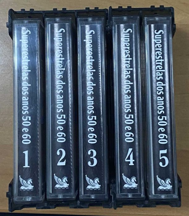 Cassetes Superestrelas dos anos 50 e 60